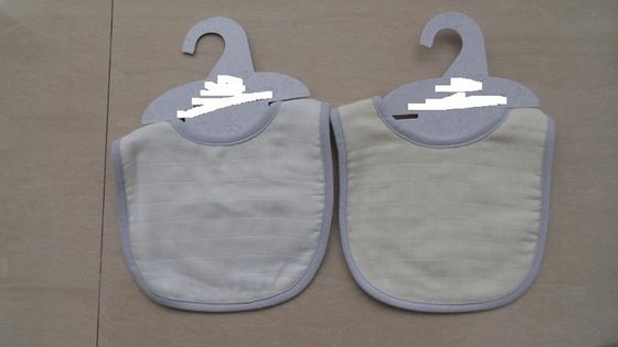 70% Bamboo 30% cotton customized logo design super soft muslin baby bibs